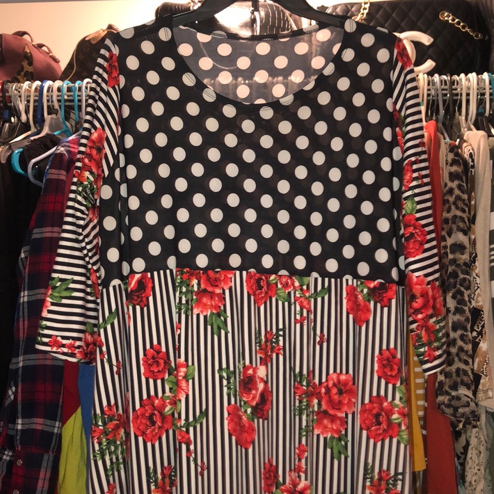 Floral and polka dot dress ❤️❤️